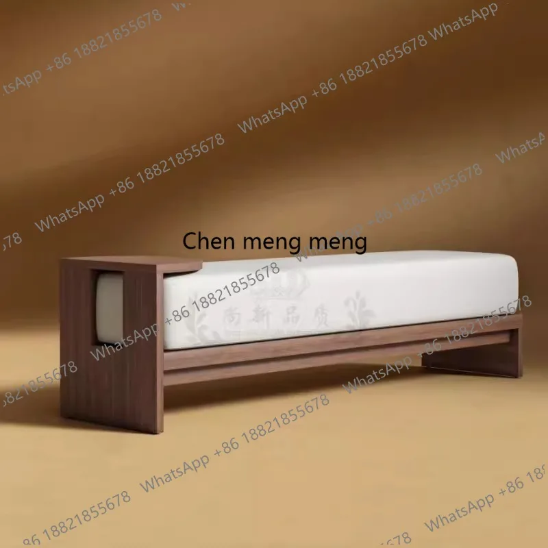 Chinese living room sofa stool solid wood fabric bedroom bedside stool foyer B & B hotel home shoe changing bench