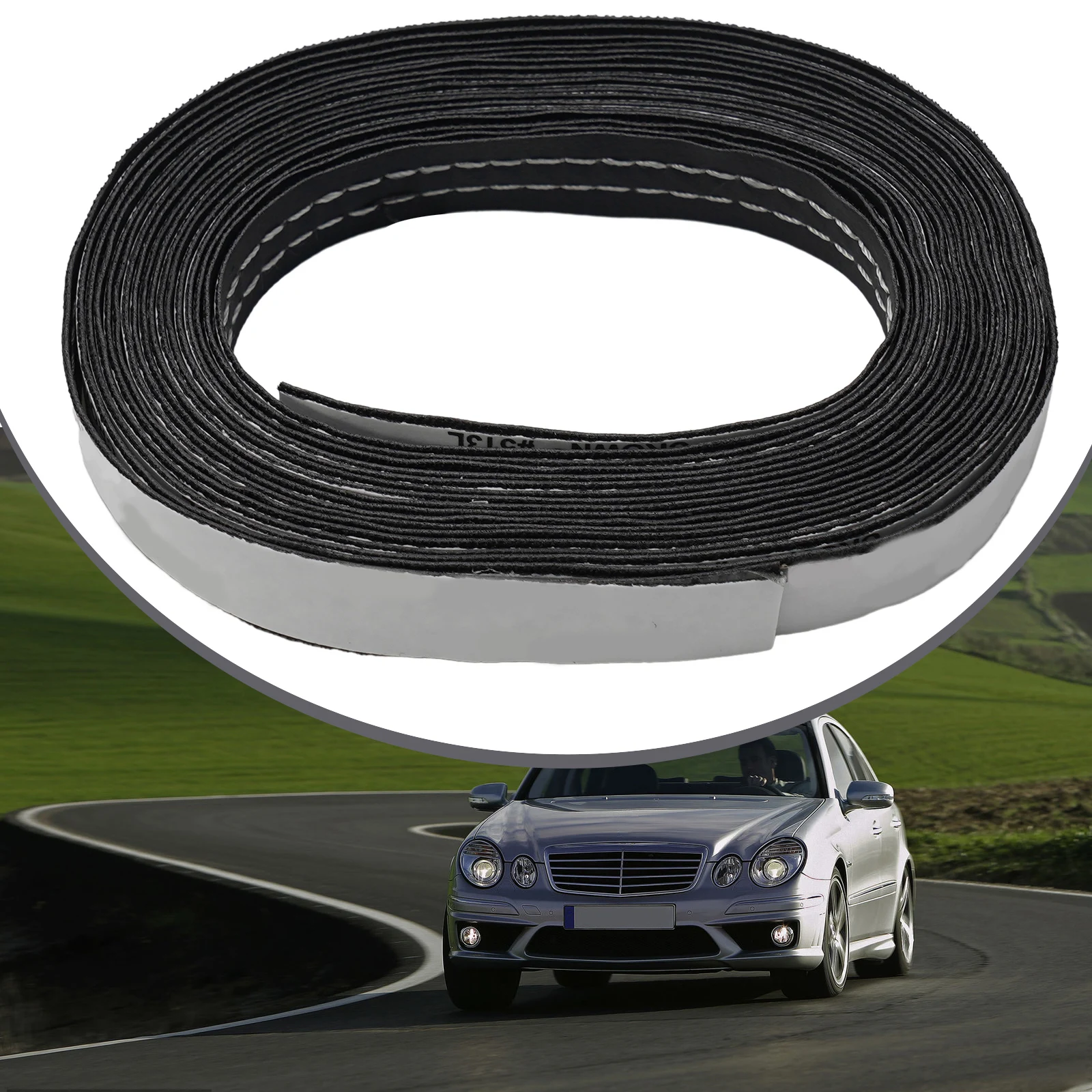 Easy Installation Plug-and-play Practical Direct Fit Trim Strip White Line 4M Length Black High Quality Leather