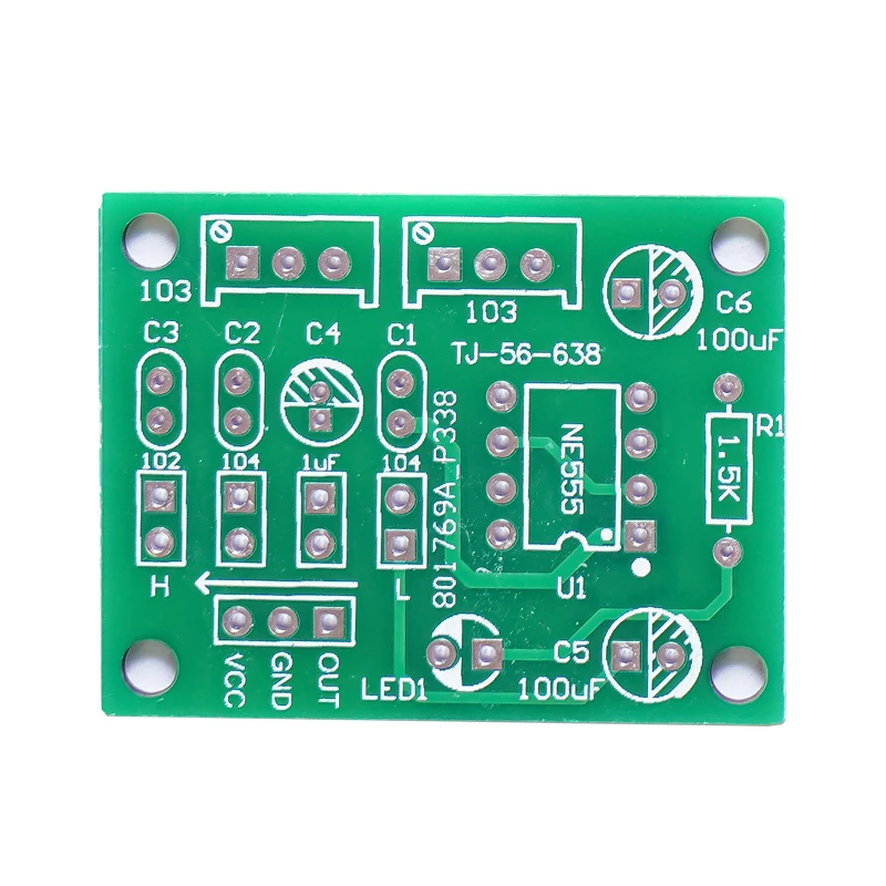 DIY NE555 Pulse Adjustable Generator Kit Square Wave Rectangular Wave Car Run Meter Soldering Loose Parts