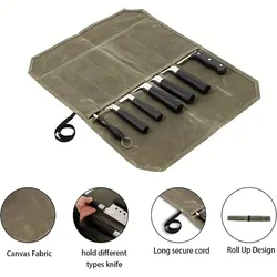 Multifunction Roller Tool Bags Portable Chef Knife Bag Practical Handbag Chisel Electrician Carrying Toolkit Instrument Package