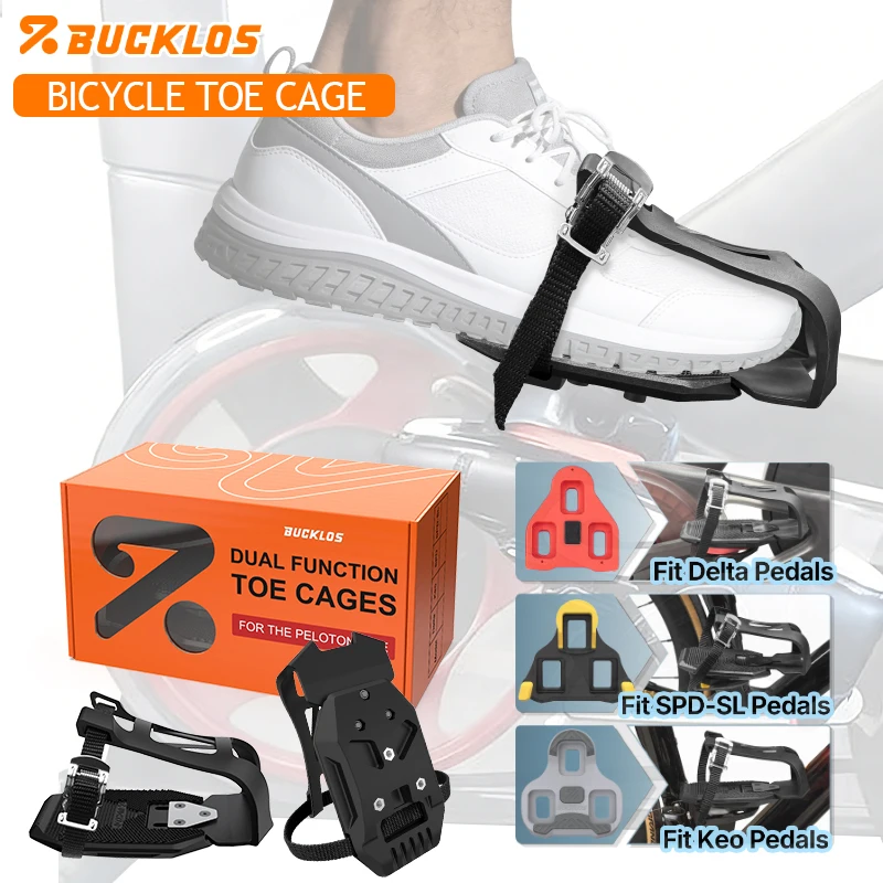 

Клипсы для педалей BUCKLOS для велосипедов MTB и шоссейных велосипедов, совместимые с системами Delta/SPD-SL, платформа для велосипедных педалей без защелок