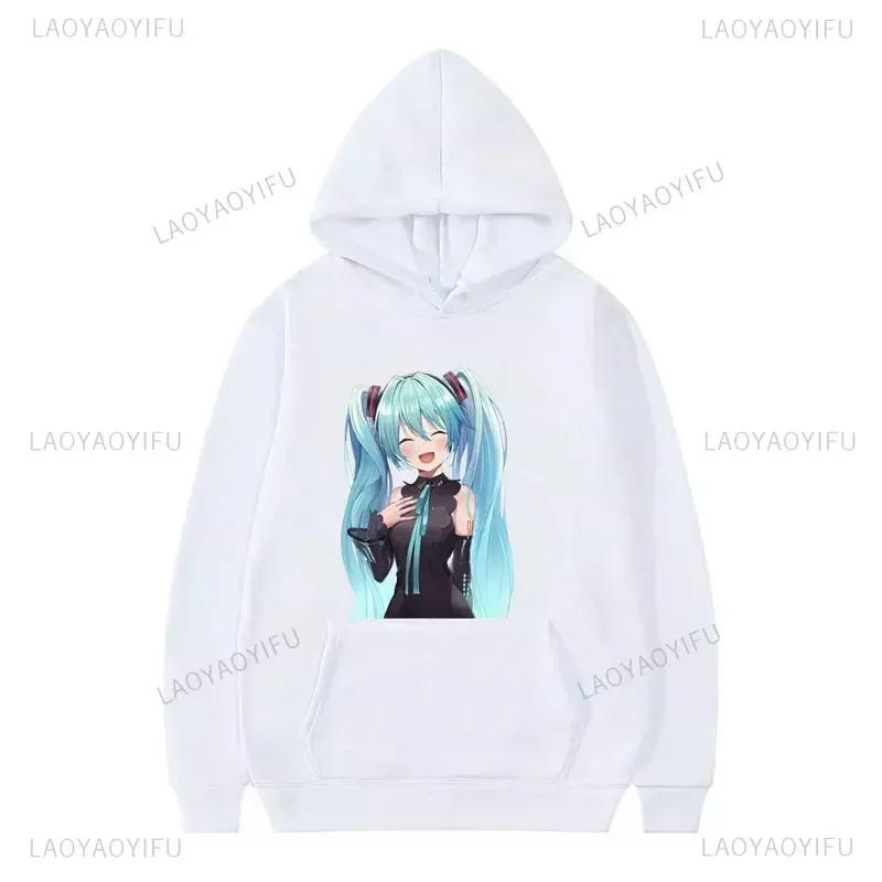 Mannen Toekomstige Fans Virtuele Idool Hoodie Kawaii Kleding Otaku Heren En Dames Pullovers Harajuku Sweatshirt Bedrukt Mode Hoodie