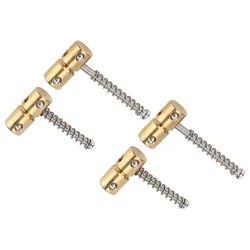 Kit de puente de latón dorado para cuerda de bajo, fácil instalación
