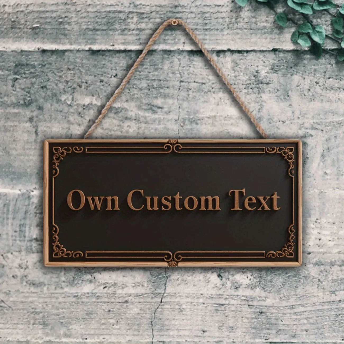 لافتة معدنية معاصرة من الألومنيوم - لوحة اسم مخصصة ونص مخصص (ديكور عطلة عالمي، لا حاجة للكهرباء).