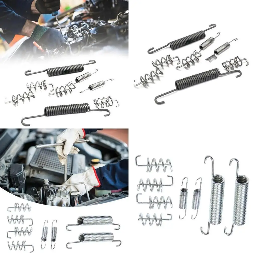 

02DE 8Pcs Car Handbrake Assembly Handbrake Shoe Retaining Spring Set 31445339 for S60 XC90 30645831