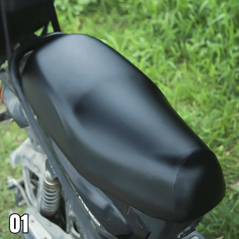 

Universal Motorcycle Accessories Pu Leather Waterproof Sun Proof Motorbike Scooter Seat Cushion Cover Thickened Protect Pad