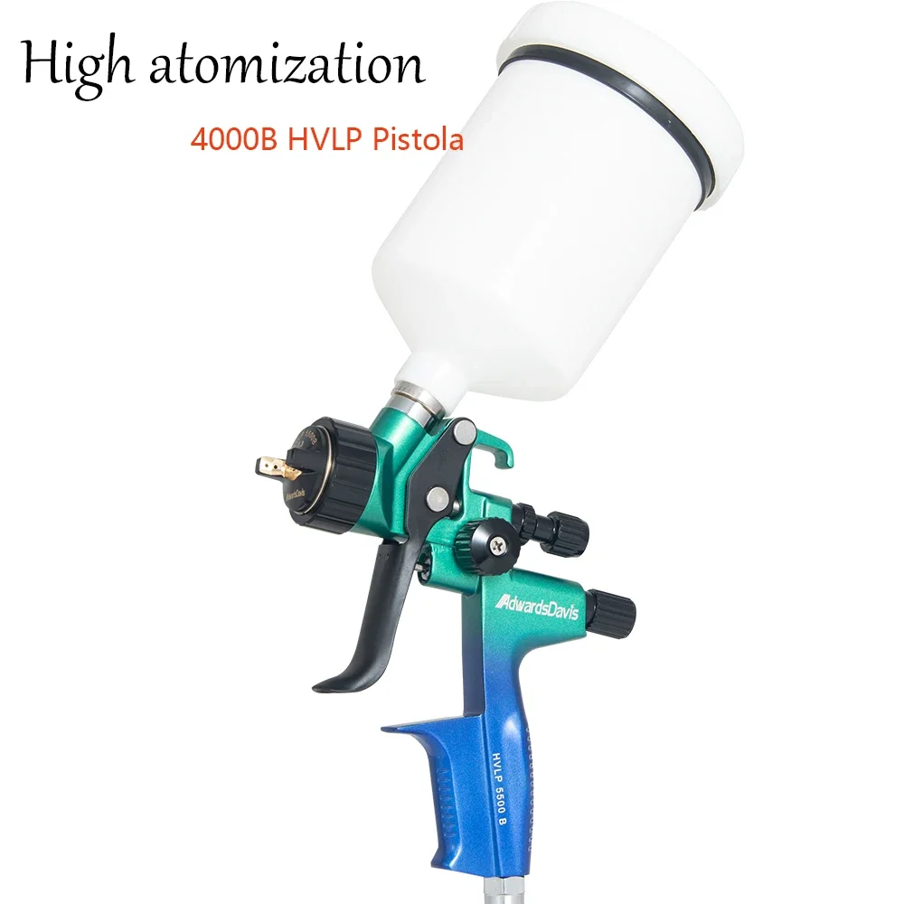 

Manual Low Pressure High Atomization Spray Gun, Car Furniture Leather Repair, UV Varnish Glazing Spray Tool, 1.3mm HVLP, 600ml