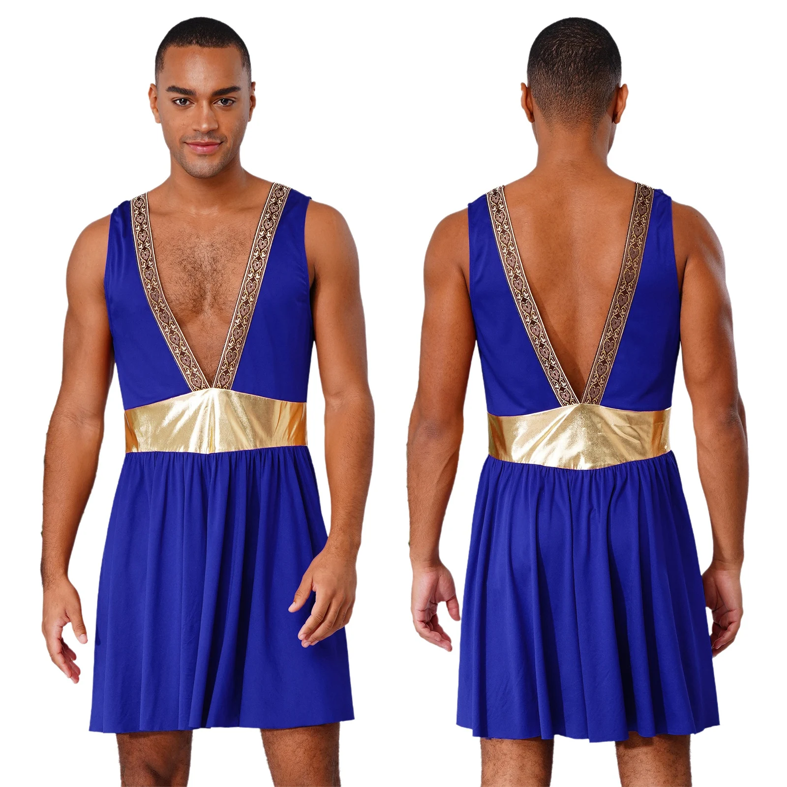 

Мужской древний греческий римский халат Тоги, тематическая вечеринка на Хэллоуин, маскарад, Греция, Рим, Бог Зевс, гладиатор, воин, принц, карнавальный костюм