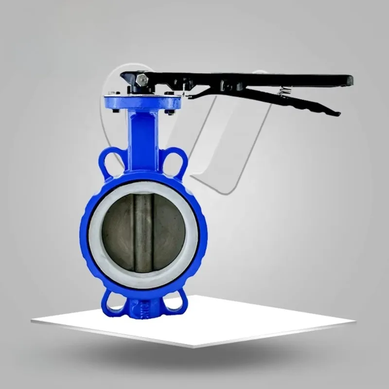 Wesdom Manual Soft PTFE Seat High Performance Butterfly Valve From China