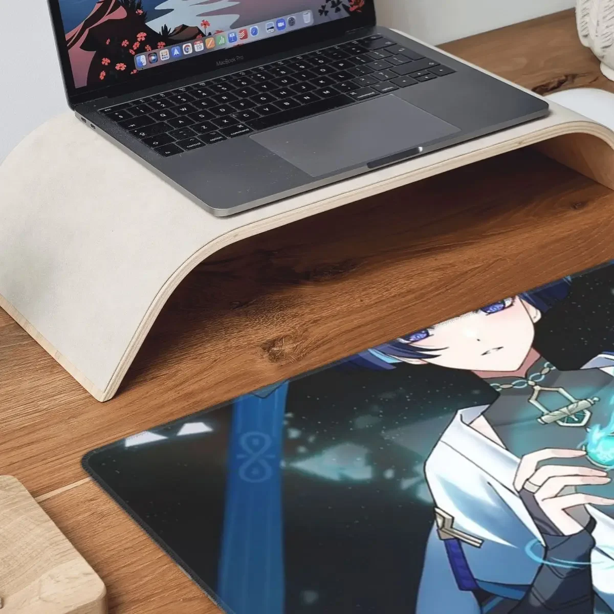 Scaramouche And Wanderer Game Large Mouse Pad Computer Keyboard Mouse Mat Gamer PC Laptop Desk Mat Office Accessories Table Mats