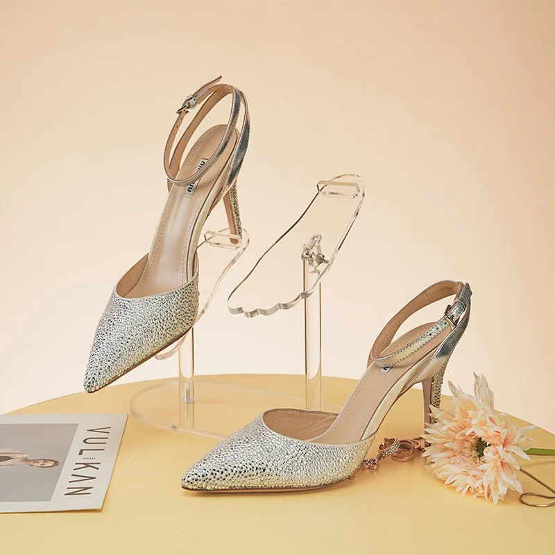 Shoe Display Stand Clear Acrylic High Heels Display Props Shopping Mall Window Counter Shoe Stand Shoe Support Shoe Rack Riser