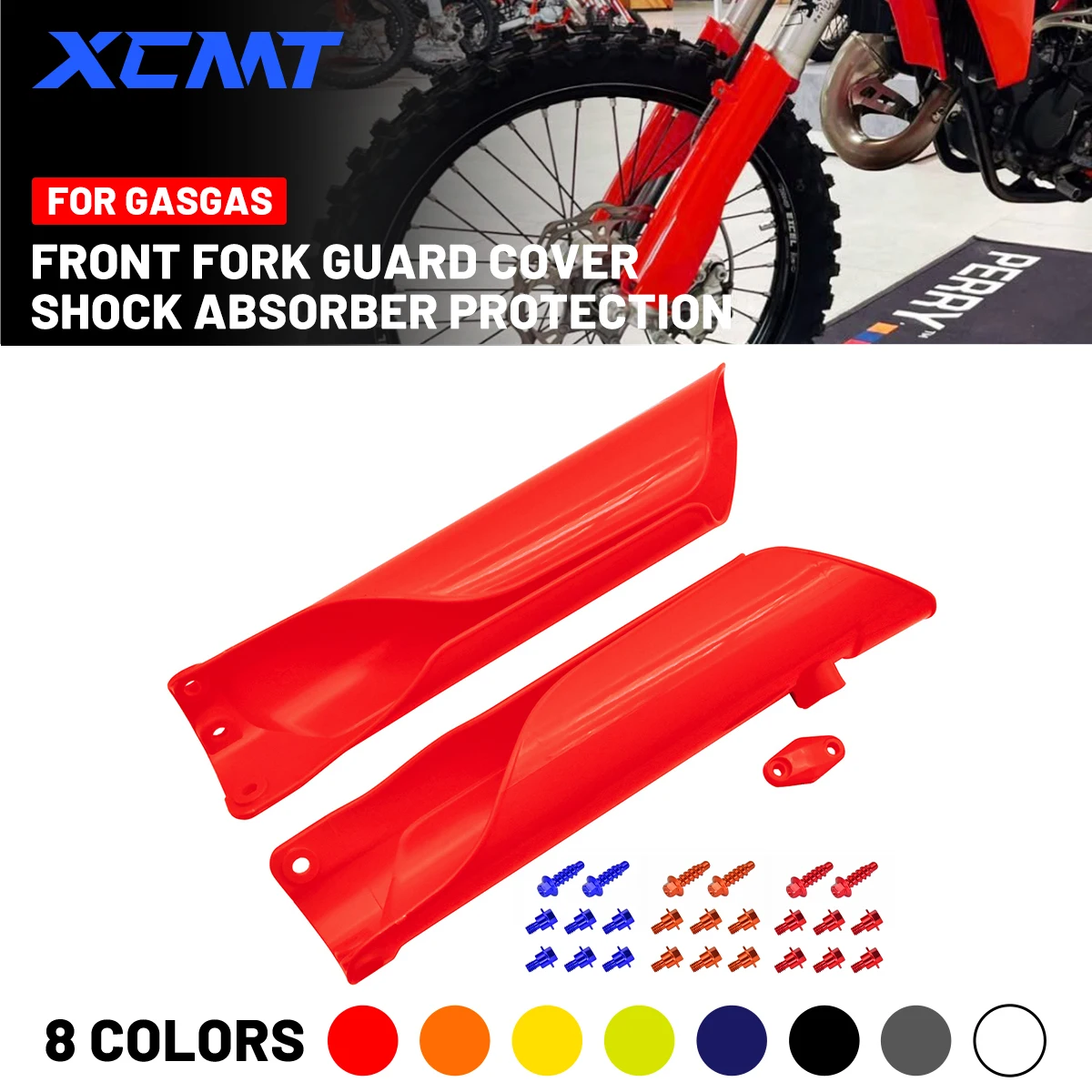 

2024 New Fork Protector Guard Front Shock Absorber Cover For GasGas EX EC MC Husqvarna TE FE TX FX TC FC 2016-2024 Accessories