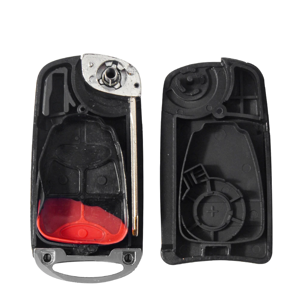 EllYYOU-Coque de clé de voiture à distance modifiée, style de voiture à 2 boutons, Jeep Compass, Wrangler, Fosot, Fob Flip, coque de clé pliante, fusible