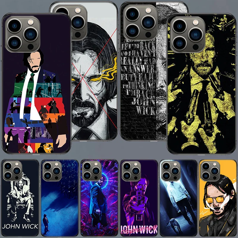 John Wick 3 Phone Case For Apple Iphone 16 15+ 14 Plus Coque 13 12 Mini Clear 11 Pro Max Cover Silicone Cute Shell Soft Capa Lux