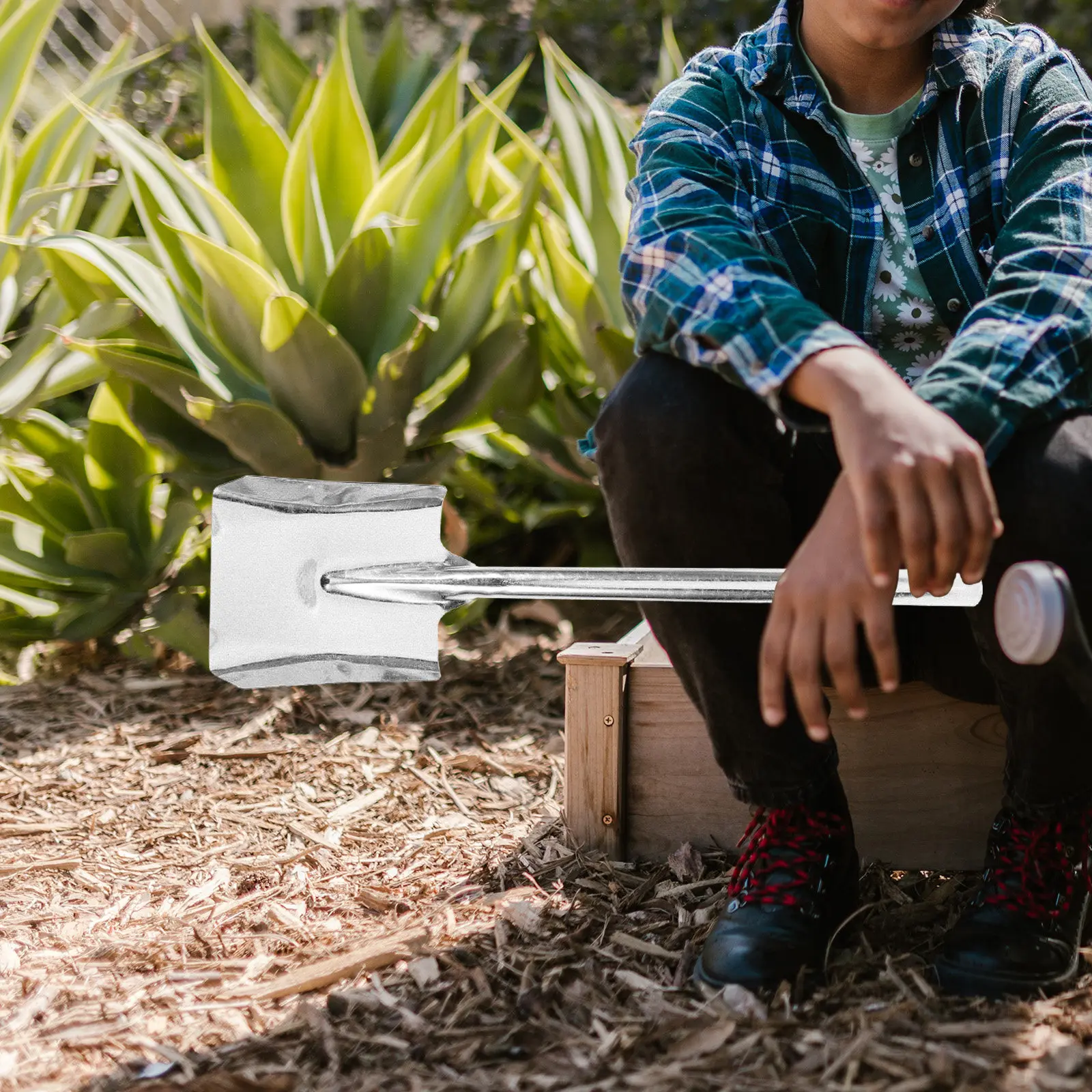 

Набор из 2-х прочных плоских лопат для сада, очистки от золы, углей, рыхления почвы и копания, для дома