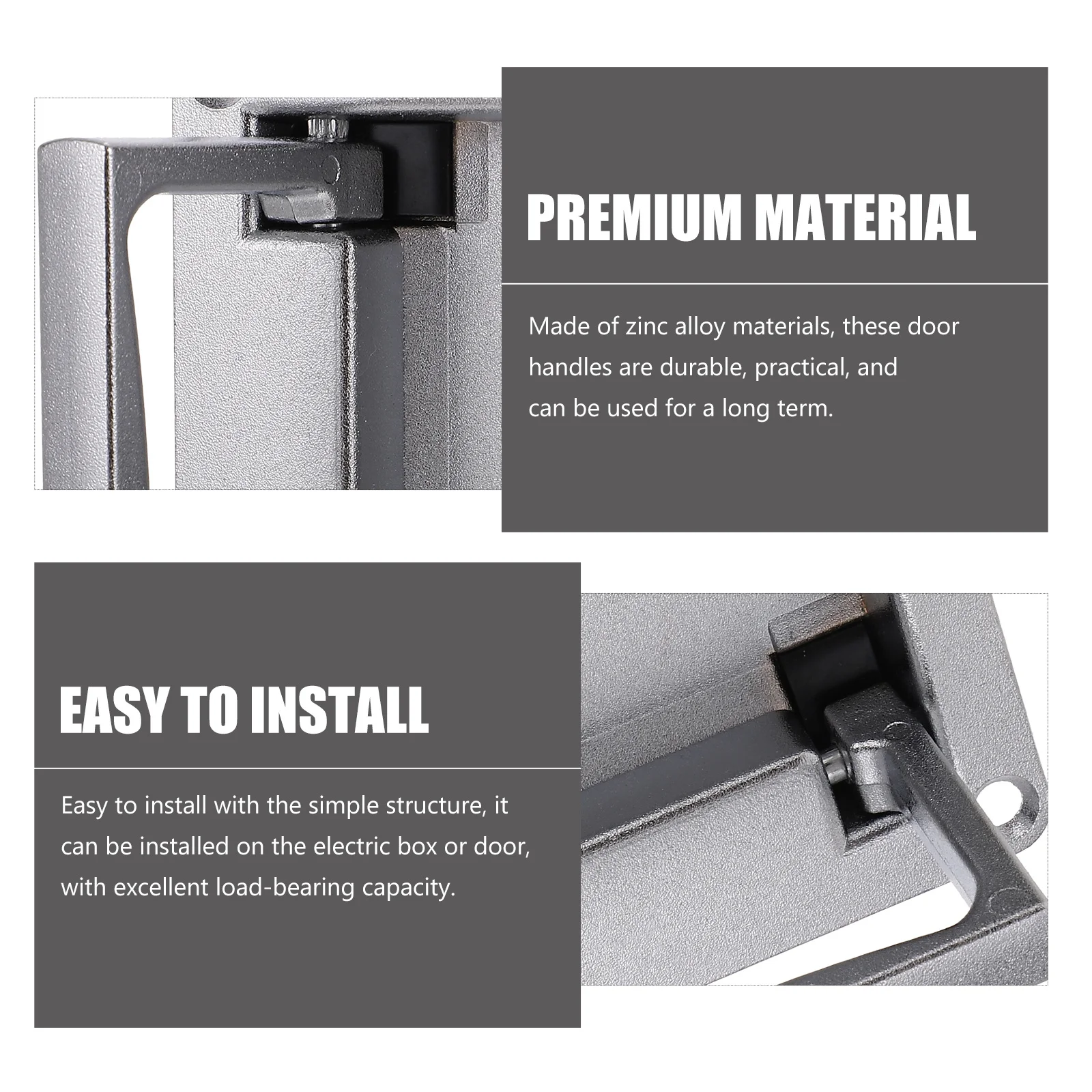 

Zinc Alloy Recessed Door Handle Cabinet Handles Toolbox Pulls Electric Box Handle Versatile Multi Functional Home