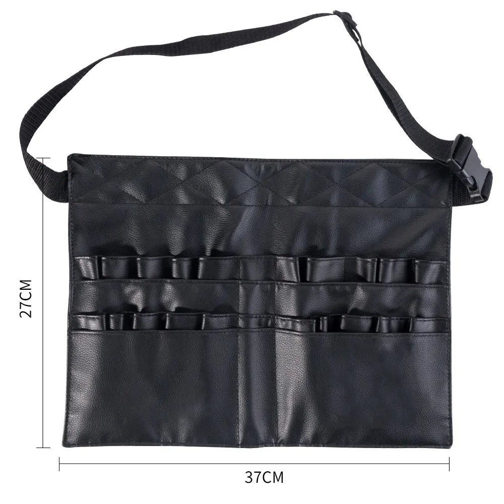 3 Style Multi-function Large Capacity PU Leather Cosmetic Bag Makeup Brush Bag With Zipper Belt For Professional Makeup Artist