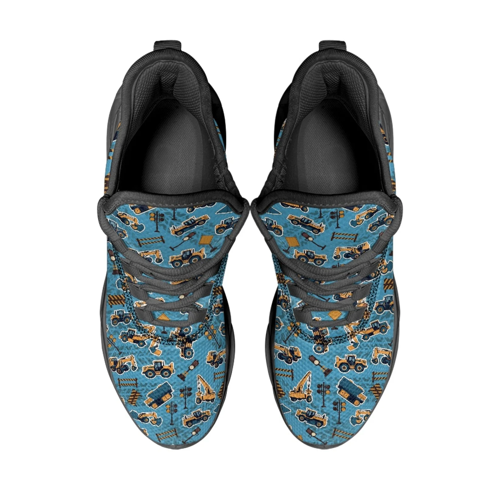 PENSTROLL Vehicle Pattern Running Tennis Shoes Athletic Shoes for Mens Durable Mens Running Shoes