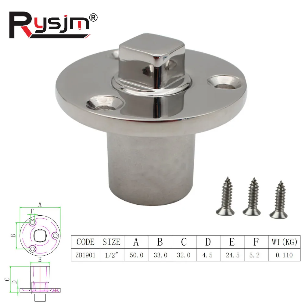 1Pc Boat Accessories 316 Stainless Steel Screw Type Garboard Drain Plug Drain Bung Replacement Marine Hardware for Boat Yacht