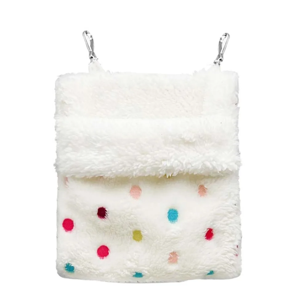 Bolsa de dormir con diseño de estrellas para planeadores de azúcar, hamaca de felpa suave y cálida para hámster, columpio para mascotas, cómodo nido de peluche de conejillo de indias