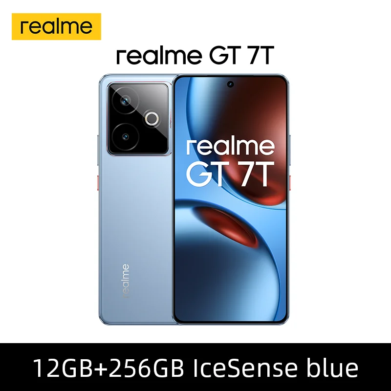 Globale versie realme GT 7T 5G Smartphone Dimensity 8400-MAX 6,8'' 120Hz scherm 7000mAh 120W SUPERVOOC opladen Camera 50MP