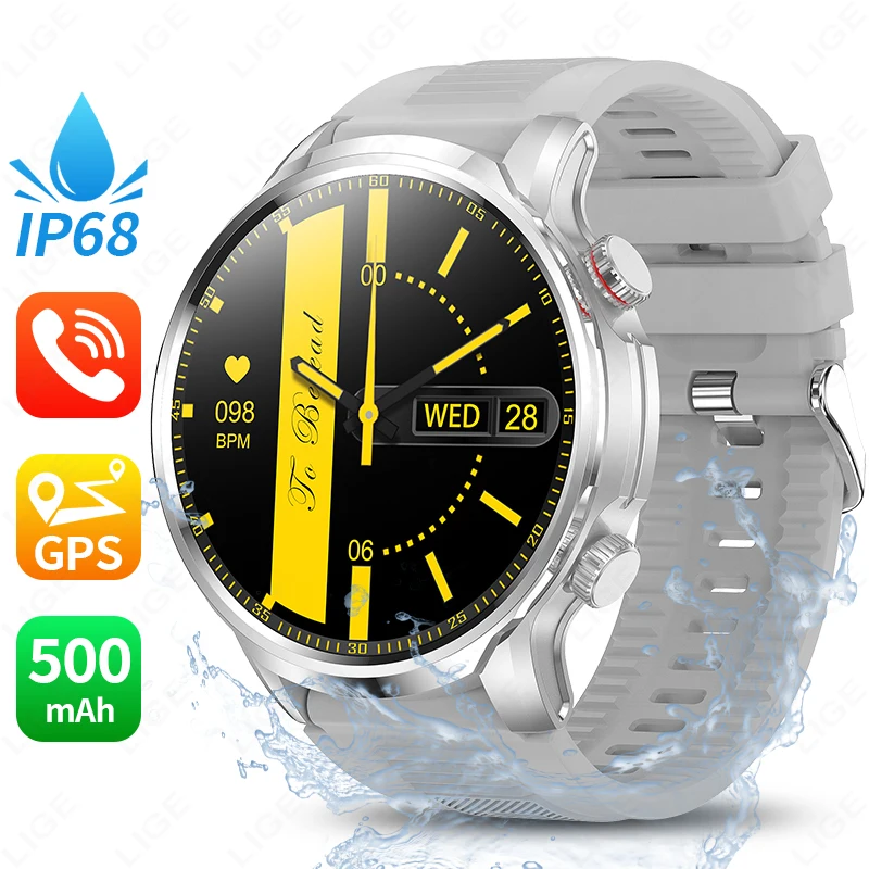 

LIGE 2025 New 1.95" HD Extra Large Screen Smart Watch 500mAh Battery Waterproof Health Tracking Smartwatch Wireless Call Watches