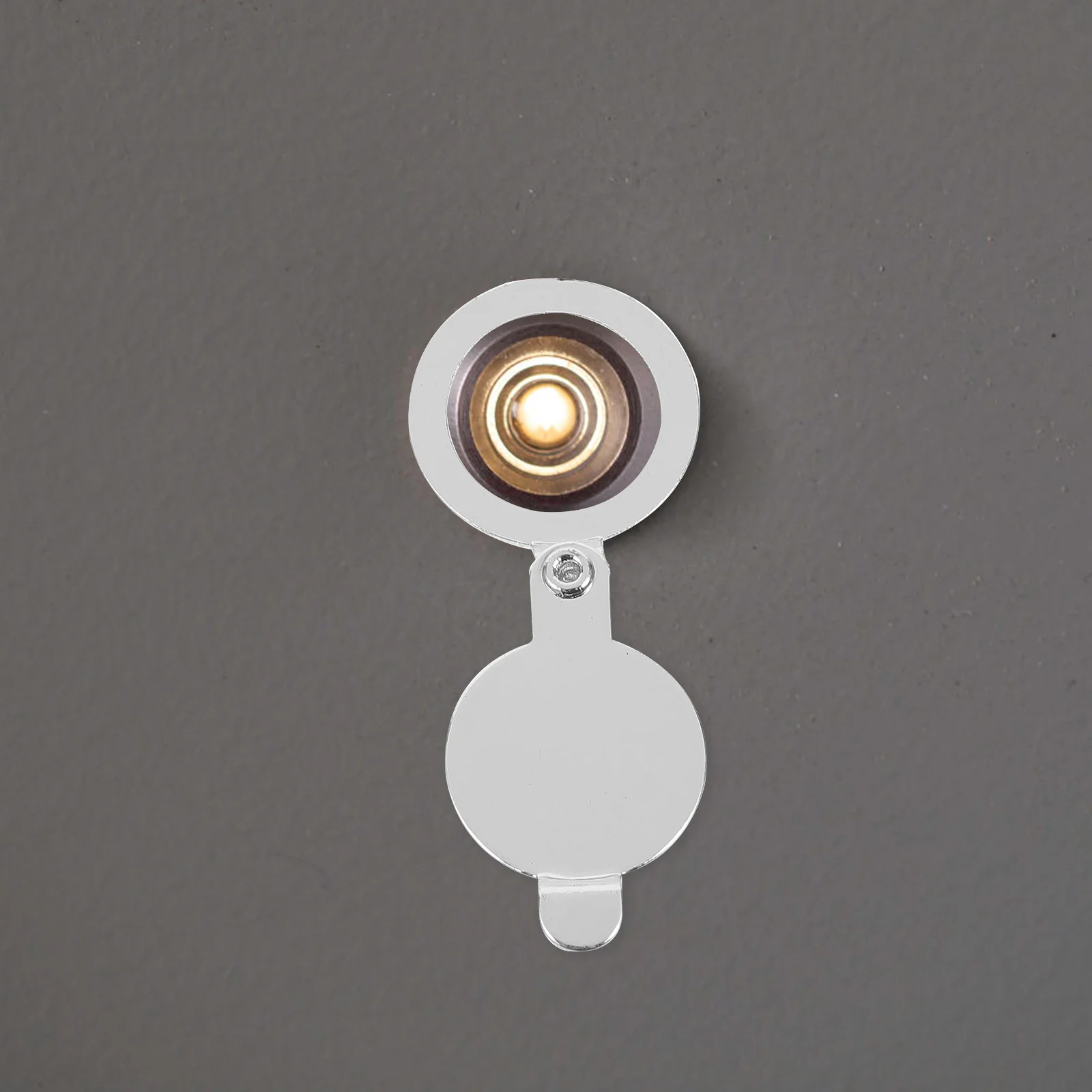 

4 Pcs Door Mirror Protection Film Wifi Peepholes Portable Switch Cover Only Viewer Plate All Bronze