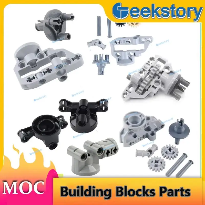 

2PCS Suspension Drive Technology Building Blocks Parts Steering Hub Portal Axle Housing 92908 11950 32495 Assembled Bricks Toys