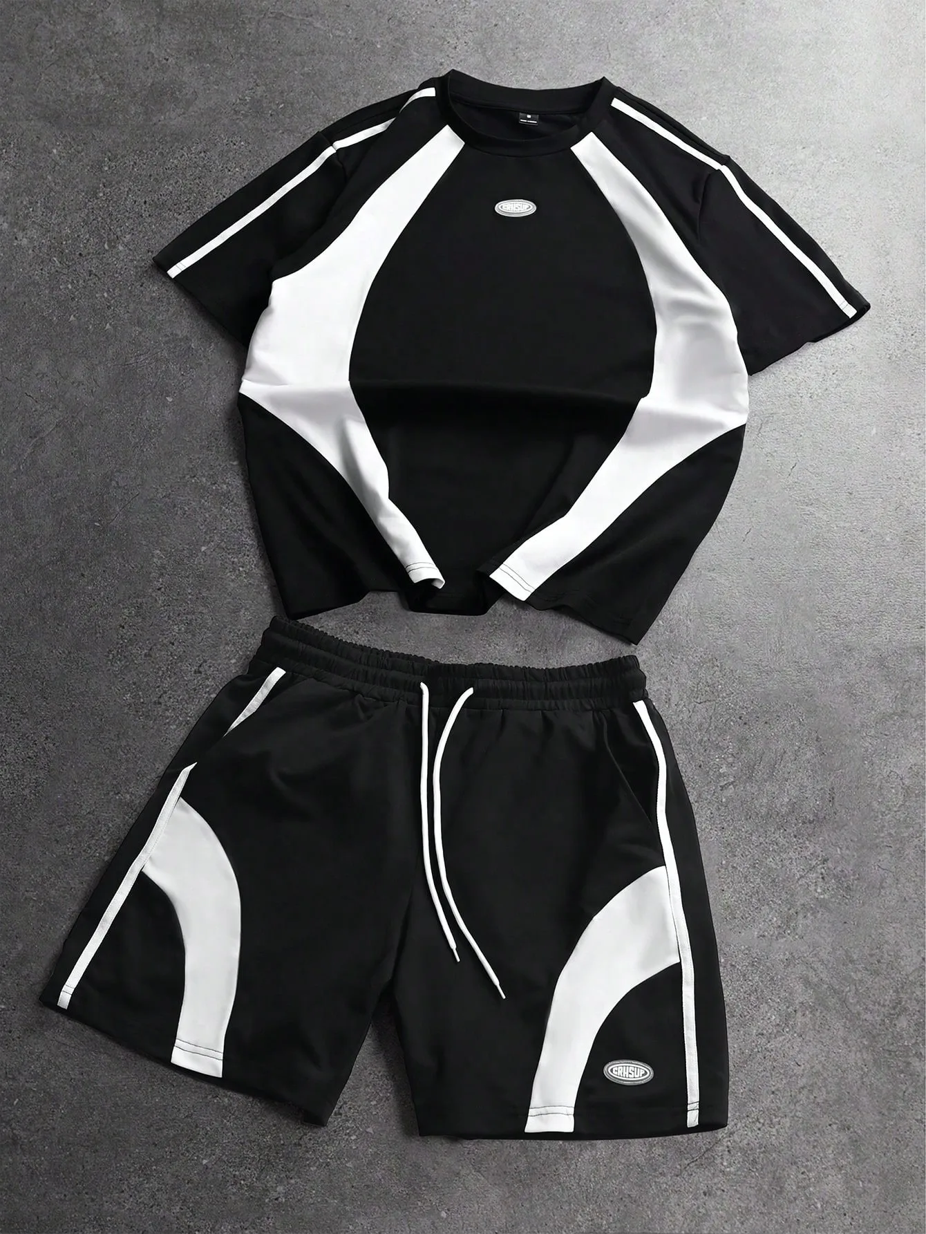 2026 Summer New Men's Short-Sleeved Set with 3D Patterned Print for Street Casual Fashion Comfortable and Breathable