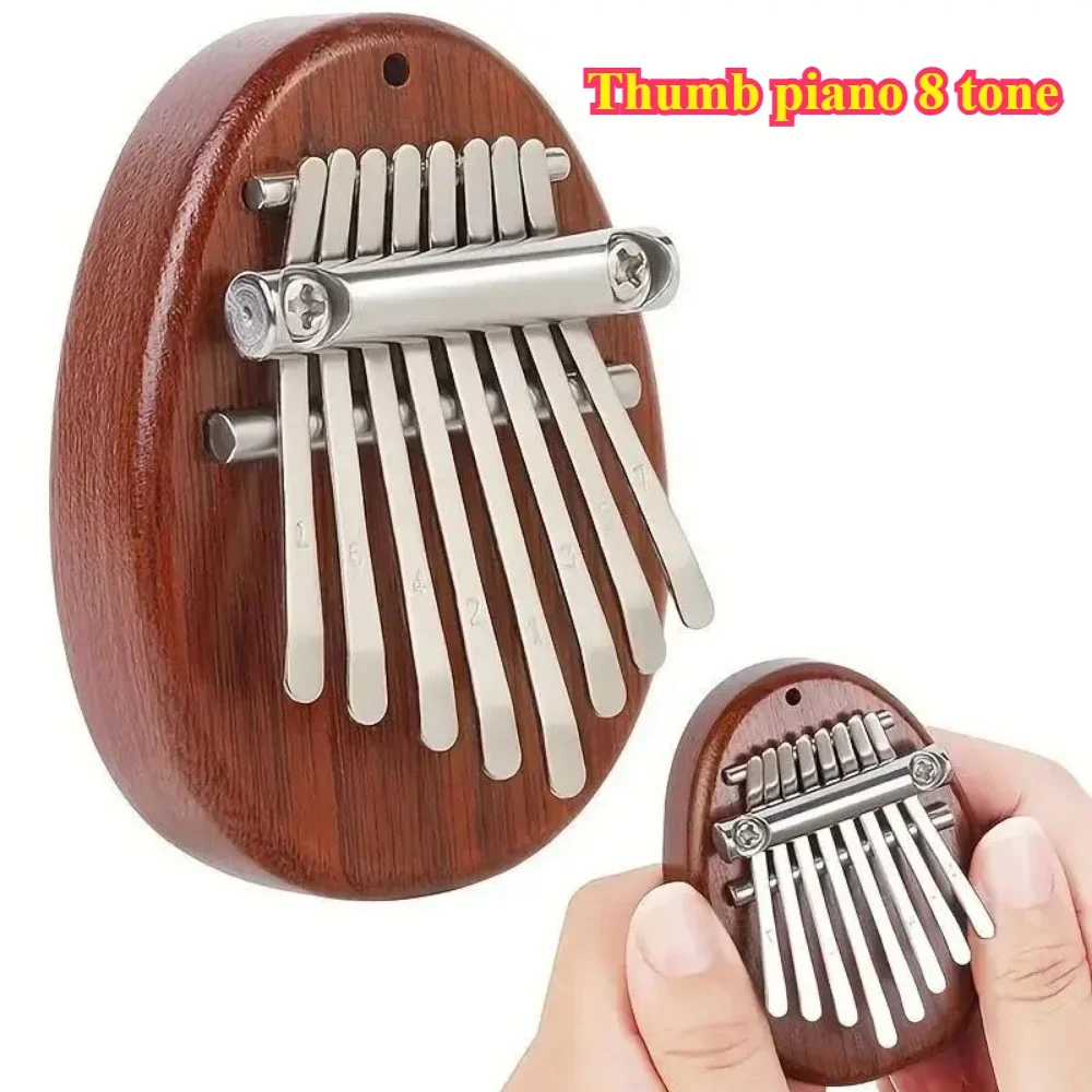 8 Keys Mini Wooden Kalimba High Quality Exquisite Finger Thumb Piano Marimba Good Music Accessories Pendant Gift Music Box Diy