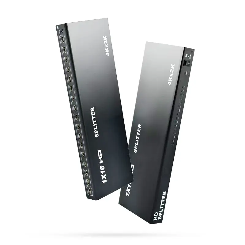 

4Kx2K 60Hz HDMI-compatible Splitter 1 in 16 out Video Distributor 1x16 Duplicate Display Converter for Camera Laptop PC to TV