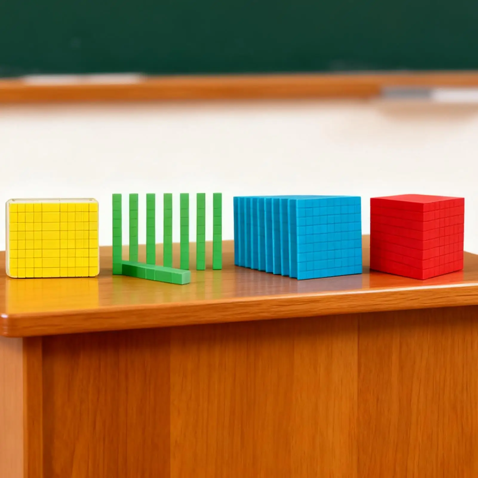 Base Dieci blocchi per la matematica 122 pezzi Blocchi educativi per il conteggio Sussidi didattici Per ragazzi Ragazze in età prescolare Asilo