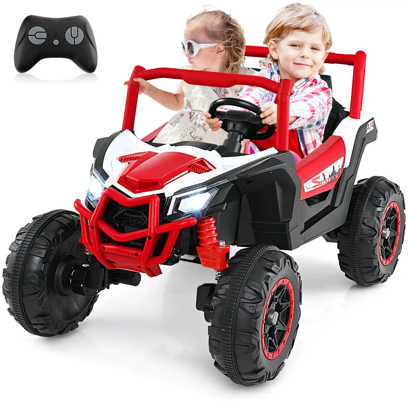 

24V Kids Ride on UTV w/ 4 x 100W Powerful Engine Remote Control High/Low Speed