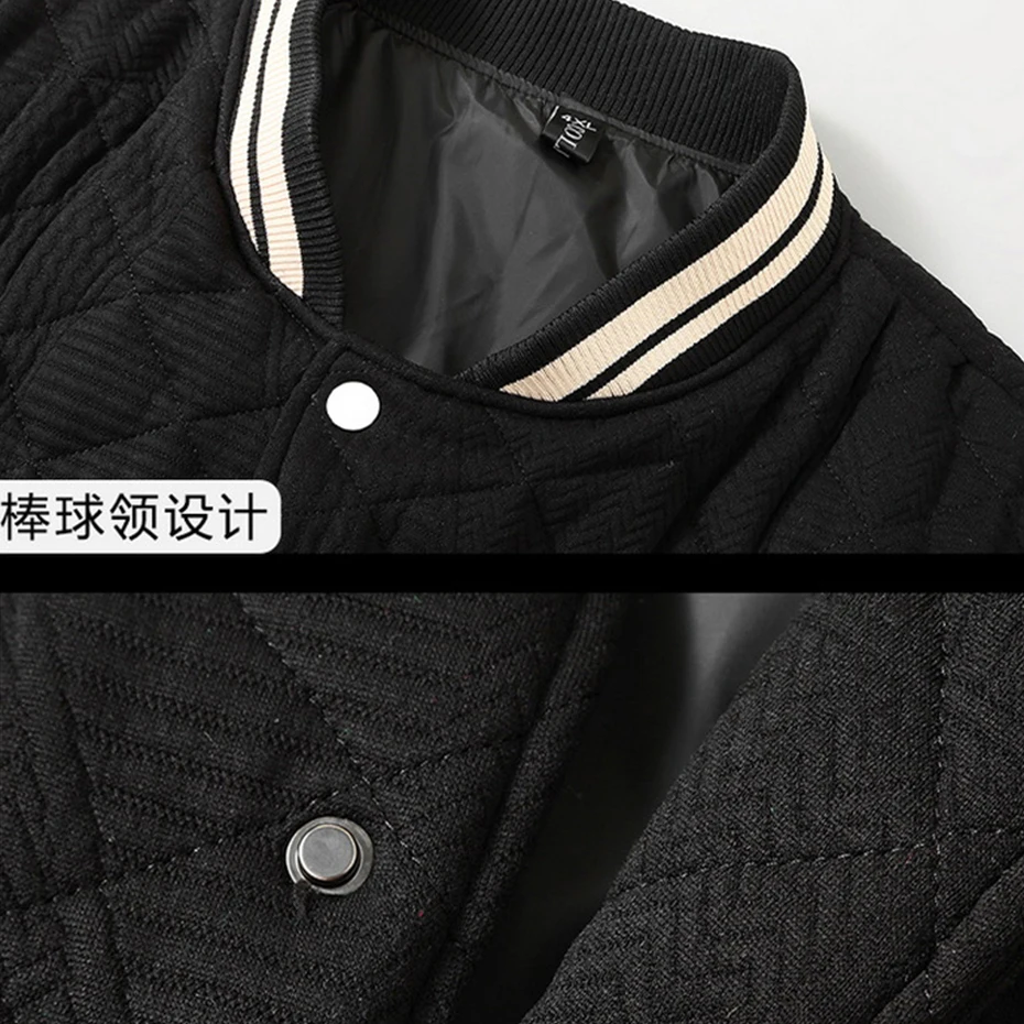 Autumn Winter Thick Varsity Jacket Men Baseball Jacket Plus Size 12XL Coat Men Winter Warm Outerwear Big Size 10XL 12XL