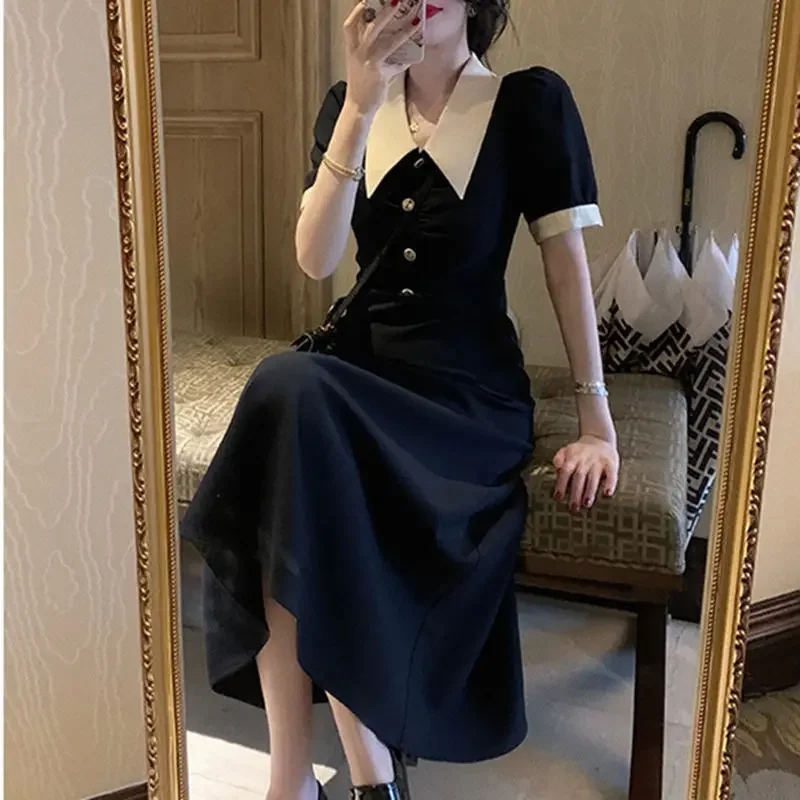 Female Dresses 2023 Birthday Women's Dress Clothing Graduation Formal Occasion Midi Chic and Elegant Pretty Aesthetic Promotion