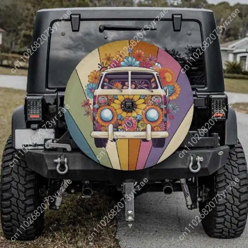 

Cartoon Cars Various Models Spare Car Tire Cover Sand Dust Prevention Protect Wind Rain Tire Cover Sturdy Durable Tire Covers