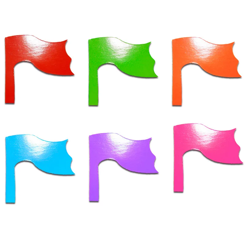 

30MM Colorful Magnetic Flag Fridge Magnets Mini Red Flag Marker Magnets Educational Magnetic Stickers for Teaching