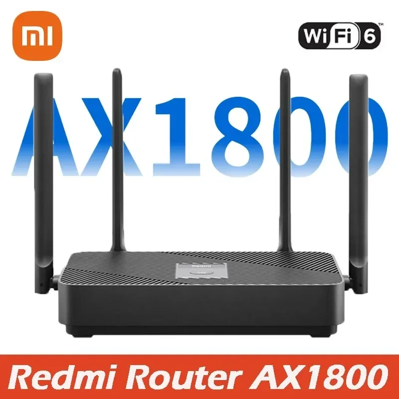 

Маршрутизатор Xiaomi Redmi AX1800 двухчастотный WiFi6, 1755 Мбит/с, 2,5/5 ГГц