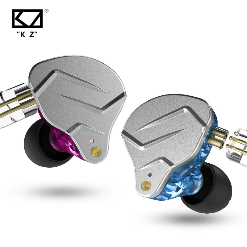Auriculares intrauditivos KZ ZSN Pro Ring Iron de 4 unidades, HIFI, para juegos, con bajos potentes, DIY, para móvil, ideales para jugar a PUBG.