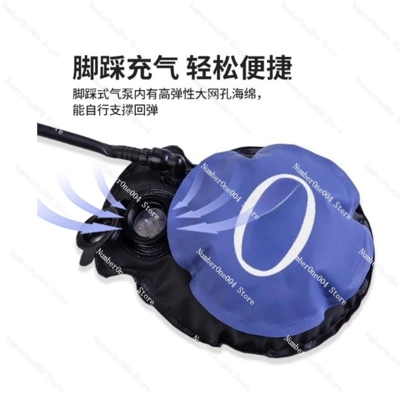 

Outdoor PVC Pressure Shower with Foot Pump Lightweight Inflatable Pressure Shower Water Bag For Beach Camping Hiking Bathing