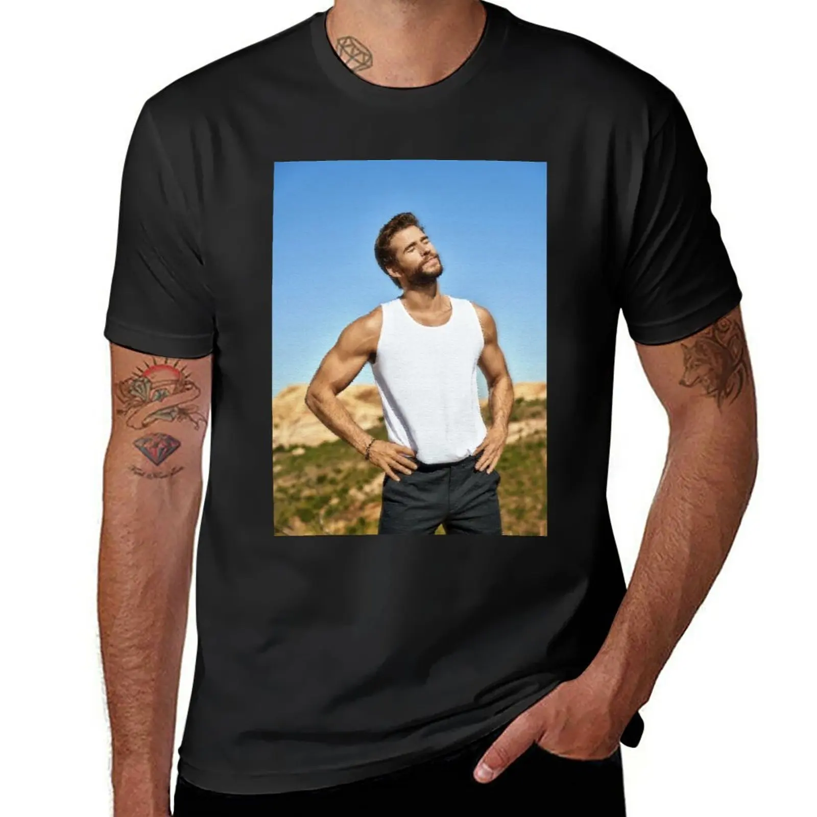 

New Liam Hemsworth T-Shirt funny t shirts t shirt man t-shirts man T-shirts for men cotton