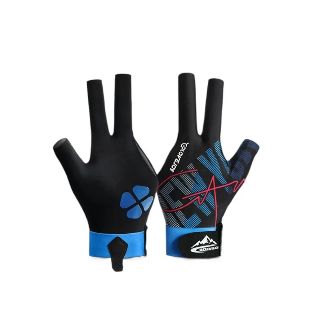 

Anti-sweat Billiards Gloves Elasticity Wear-resistant Open 3 Fingers Gloves Light High Elastic 3 Fingers Billiard Glove