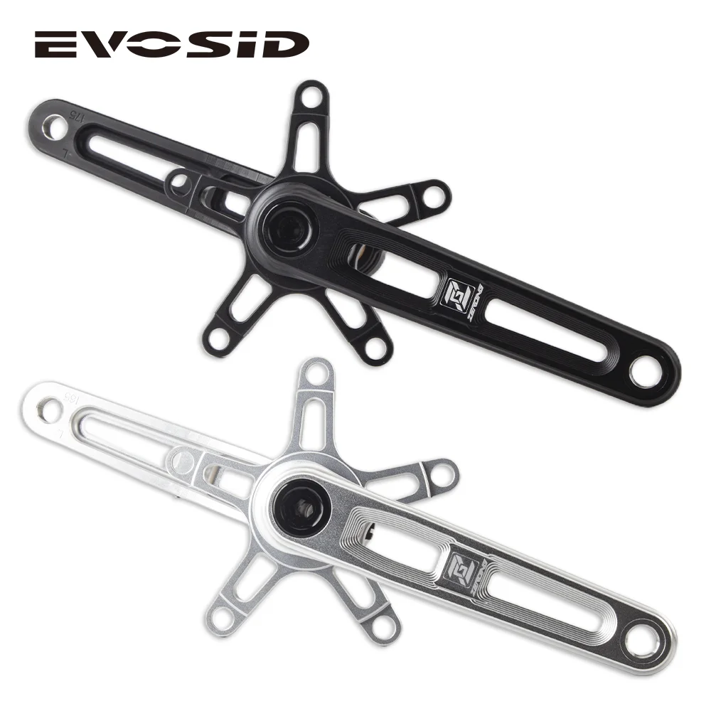 EVOSID 130BCD Bicycle Crankset Ultralight Road Folding Bike Hollow Tech Crank 165 170mm With Bolt BCD130 CNC Crankset