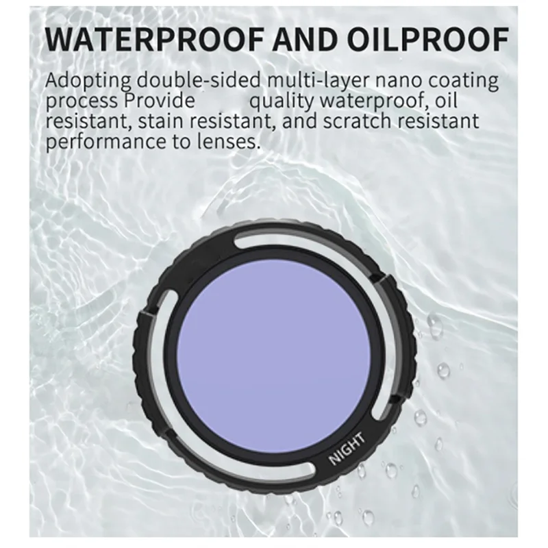 ABGN NIGHT เลนส์กรองสําหรับ DJI Avata 2 Drone กันน้ํา Anti Whiteout เลนส์ป้องกัน Drone อุปกรณ์เสริม