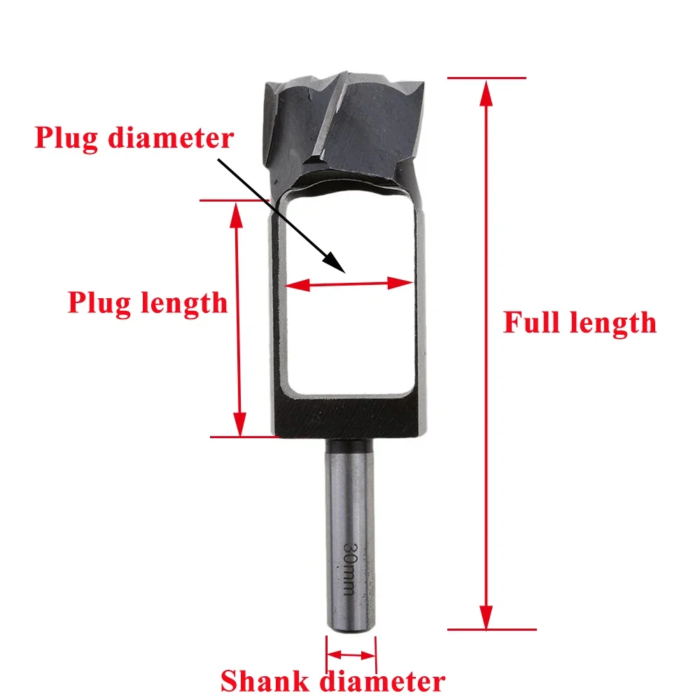 20-30mm Woodworking Drill Bit Tapered Snug Plug Cutter Tenon Maker Tenon Dowel & Tapered Snug Plug Cutters for Furniture Making