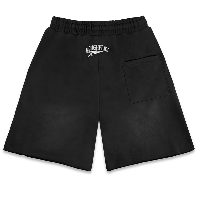 Streetwear Trend New Rough Play Casual Shorts High Quality Patchwork Pattern Rhinestone Do Old Sports Shorts