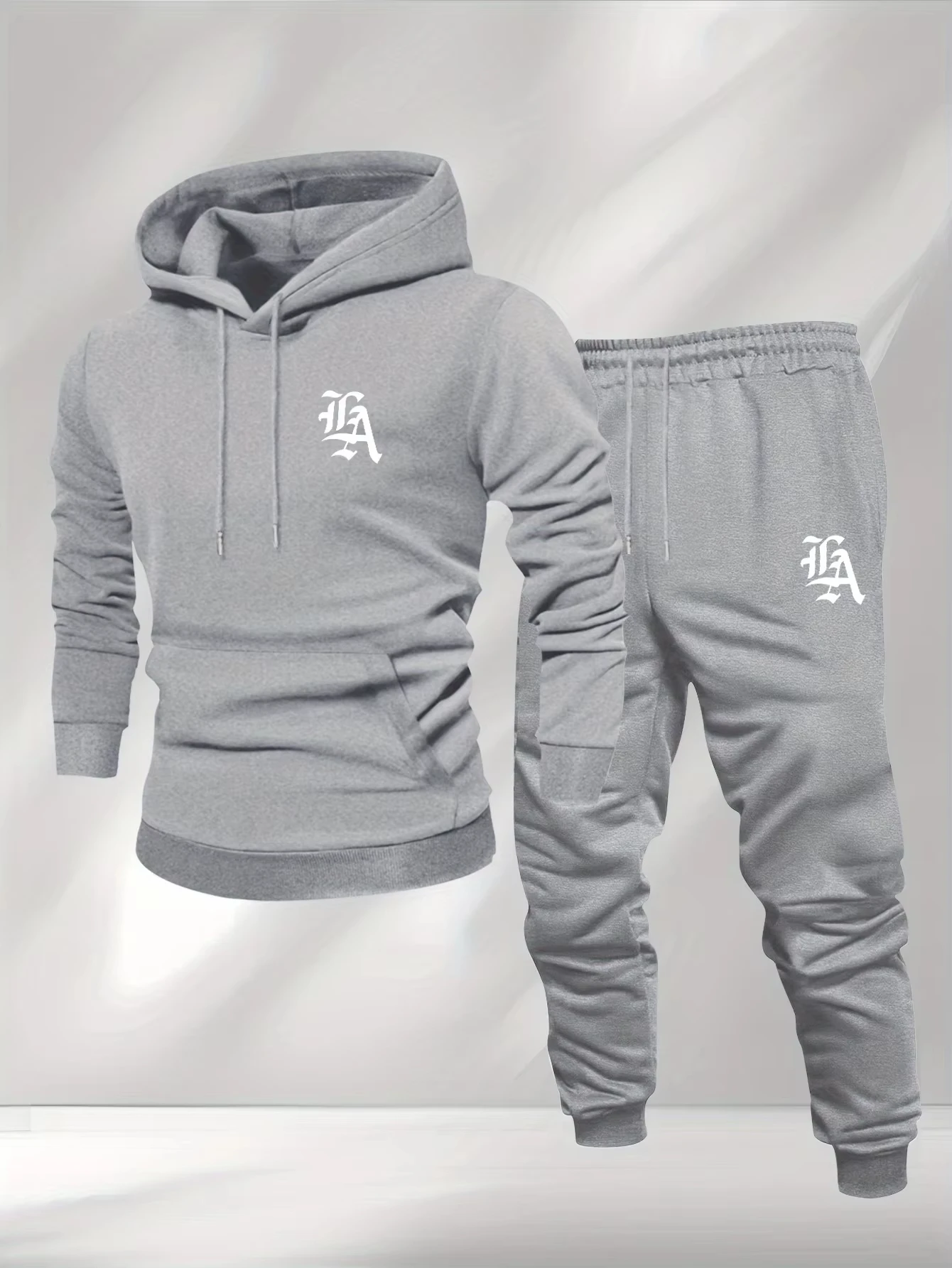 The 2026 Spring and Autumn Bestseller Men's hoodie set Soft skin-friendly casual and simple men's wear with letter prints view 3