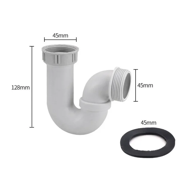 Connettore per WC a 90 gradi, connettore universale per tubo di scarico, flessibile, regolabile, per tutti i WC standard