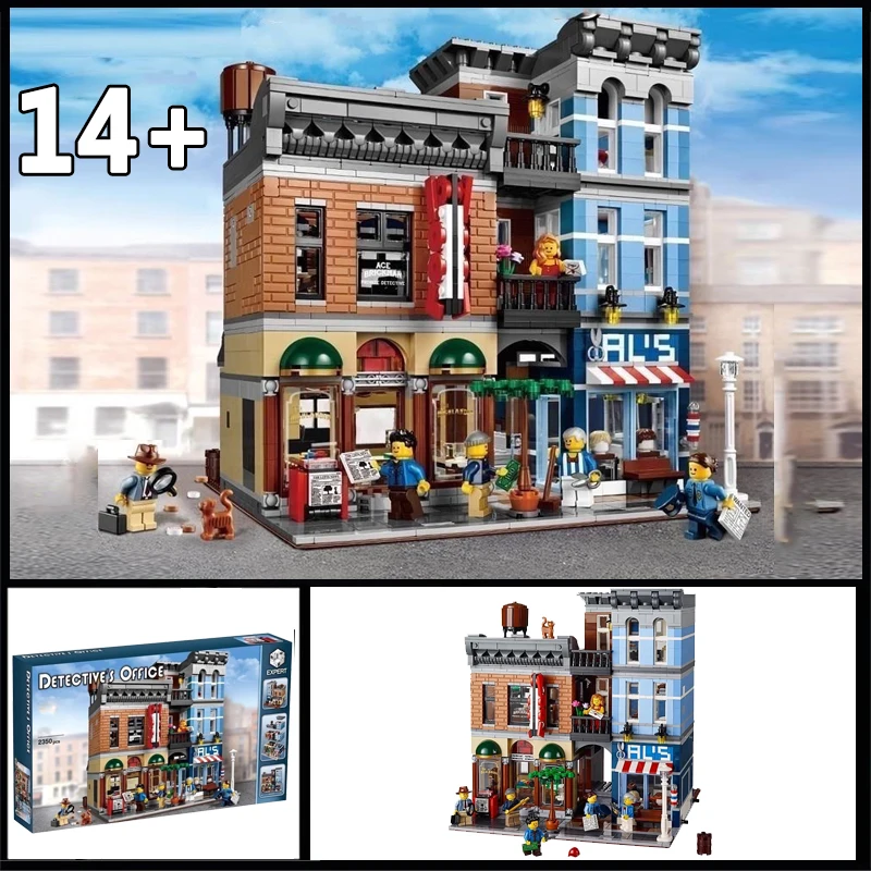 

NEW 2262pcs Street Views Series Europeanizing Architecture Detective's 10246 Office Building Block Toy Birthday Christmas Gifts