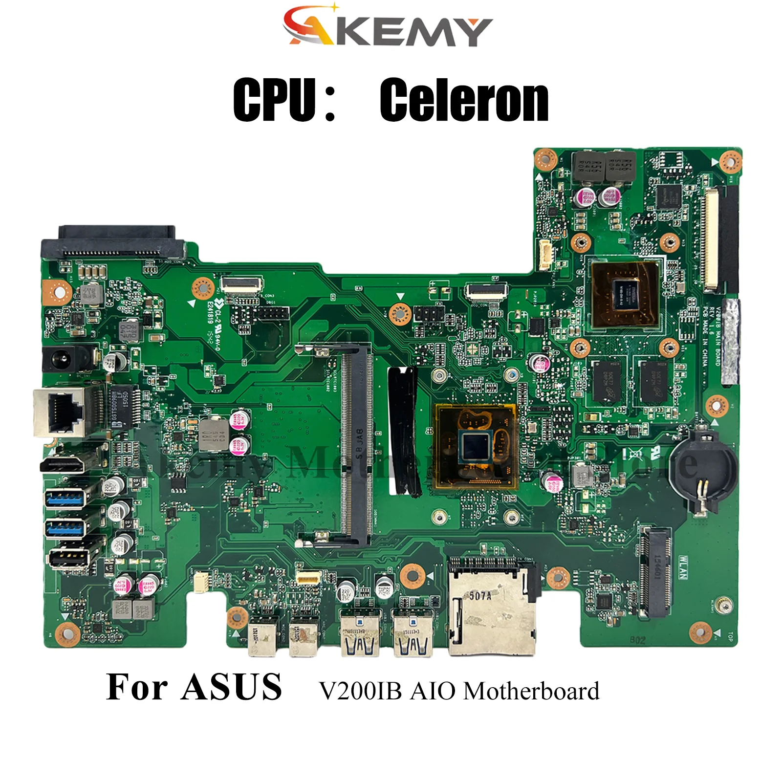 

Материнская плата V200IB для ASUS Vivo AiO V200I V200IB, материнская плата с процессором Celeron, 100% тестирование, ОК, быстрая доставка, высокое качество